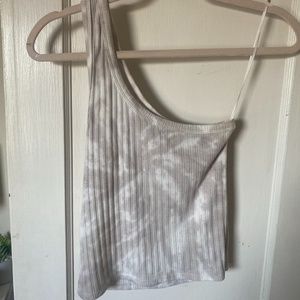 American Eagle tie dye one shoulder top